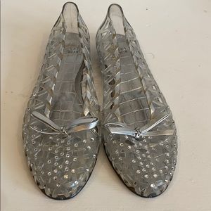 Stuart Weitzman jelly flats